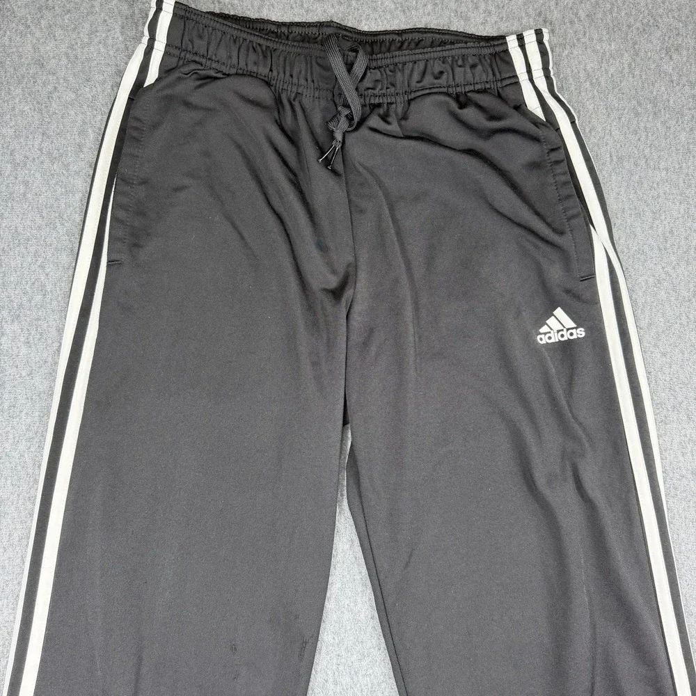 Adidas Pants Mens M Black Primegreen Essentials Open Hem Warm Up‎ Soccer Track